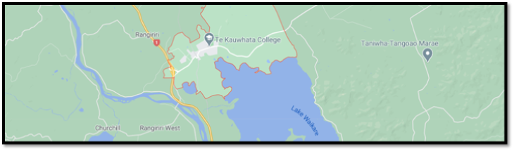 map of Kawhe TeKauwhata